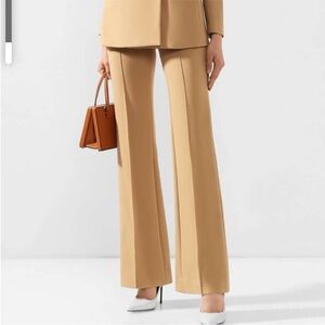 Zara Light Tan / Camel Flared Pants